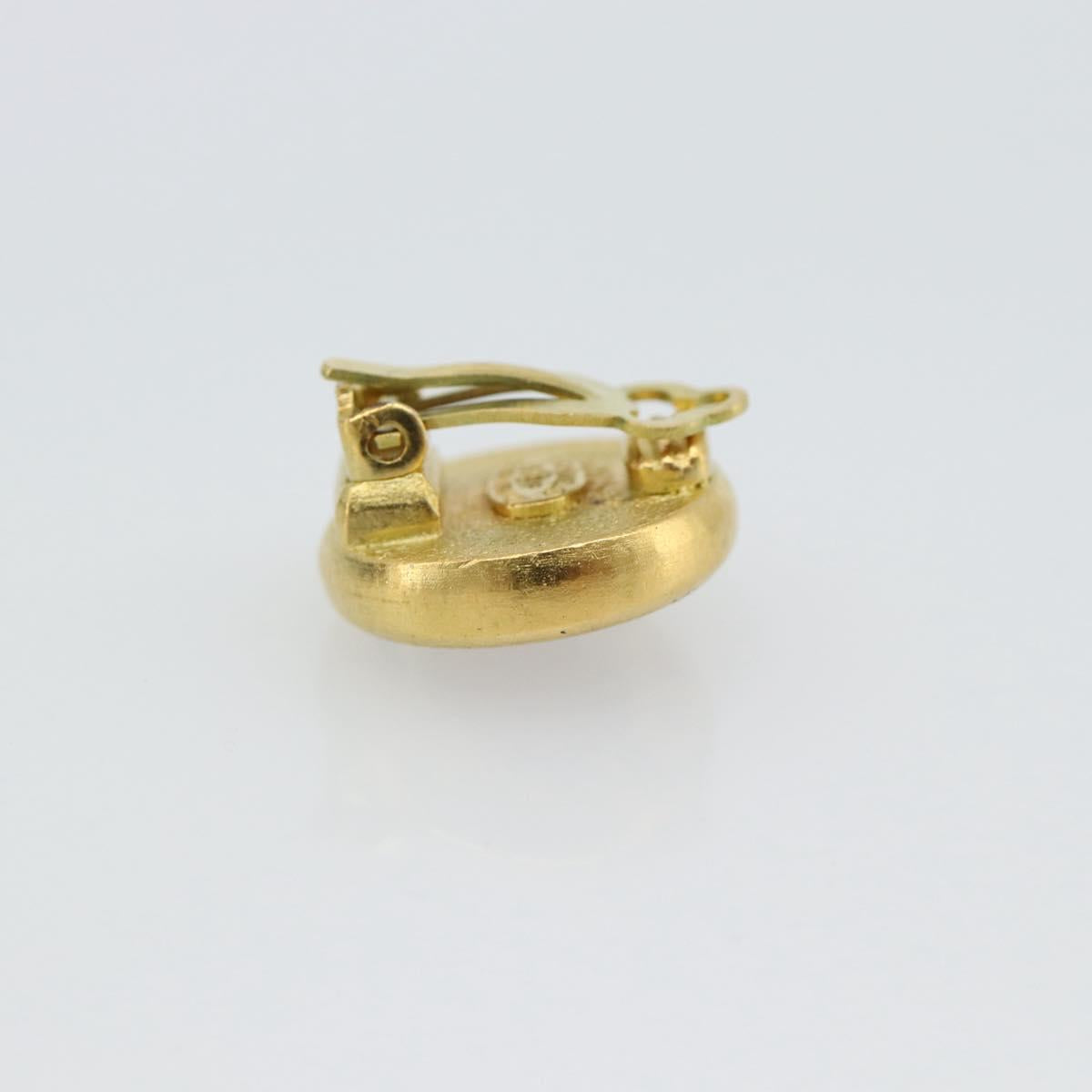 CHANEL Earring Metal Gold Tone Red CC Auth 192857V - Jerrillo image 4