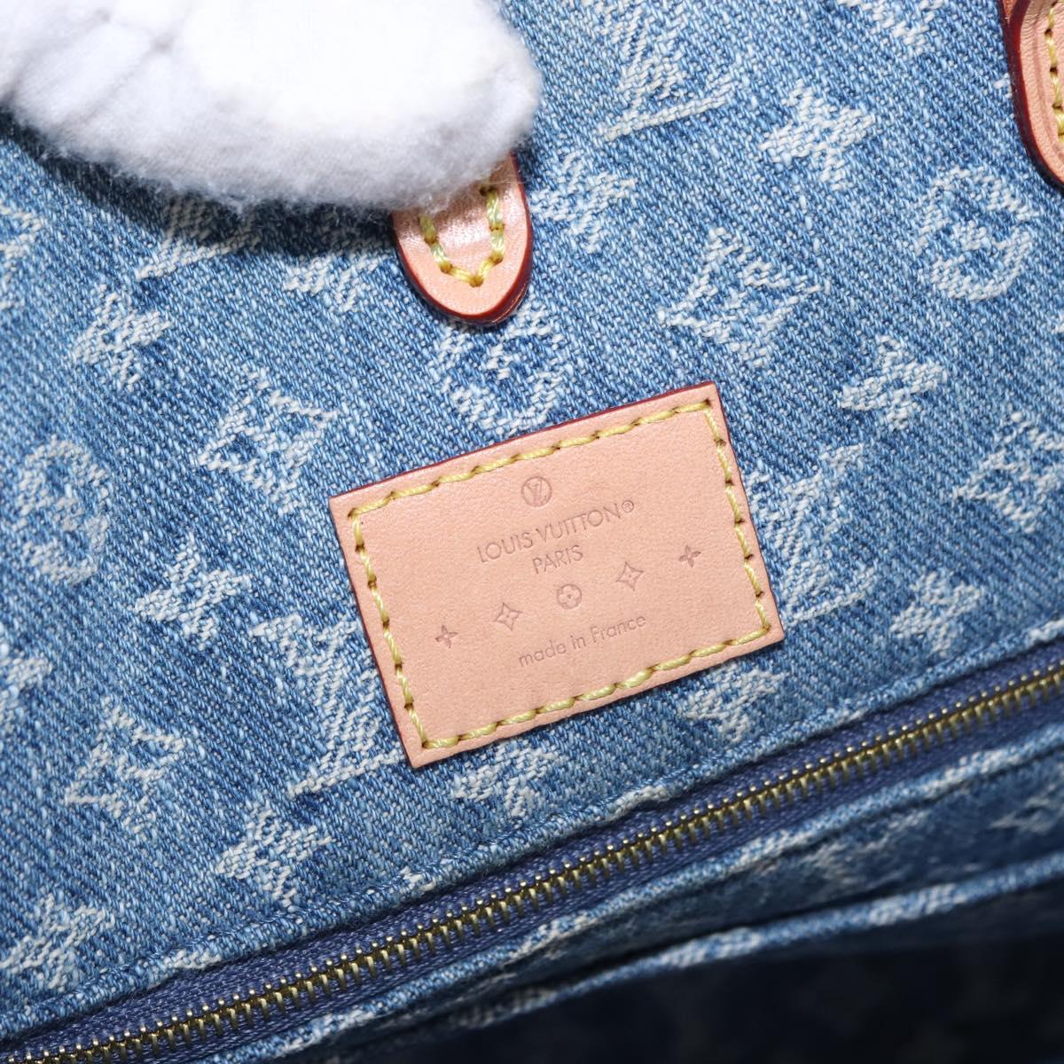 LOUIS VUITTON Monogram Denim On The Go MM Hand Bag Blue M46871 LV Auth 192928SAM - Jerrillo image 10