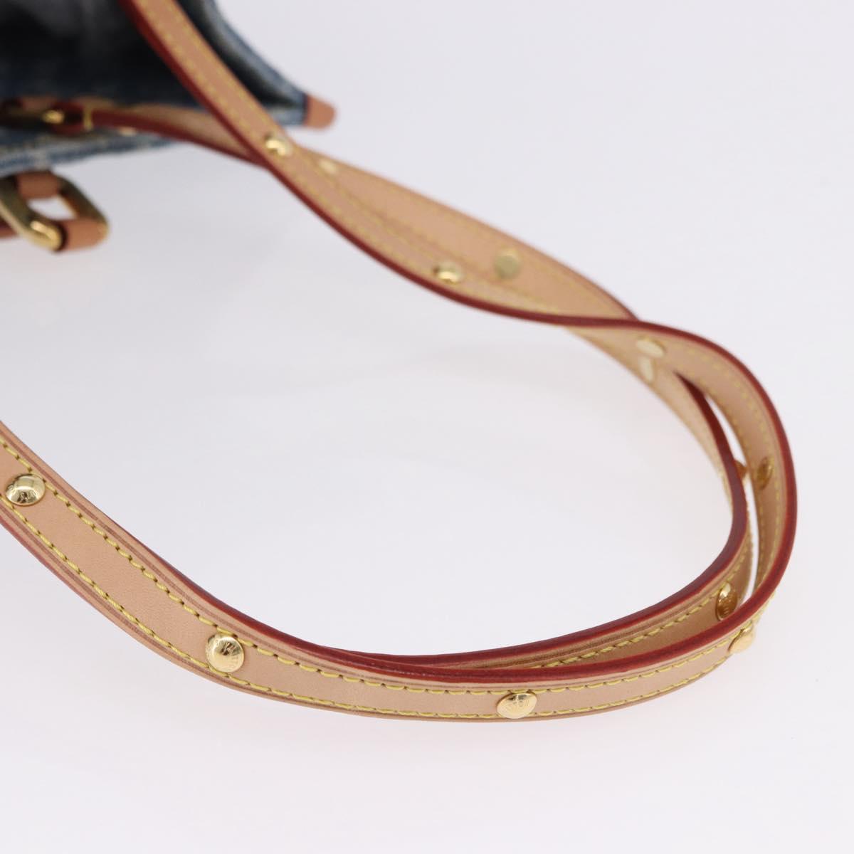 LOUIS VUITTON Monogram Denim On The Go MM Hand Bag Blue M46871 LV Auth 192928SAM - Jerrillo image 7