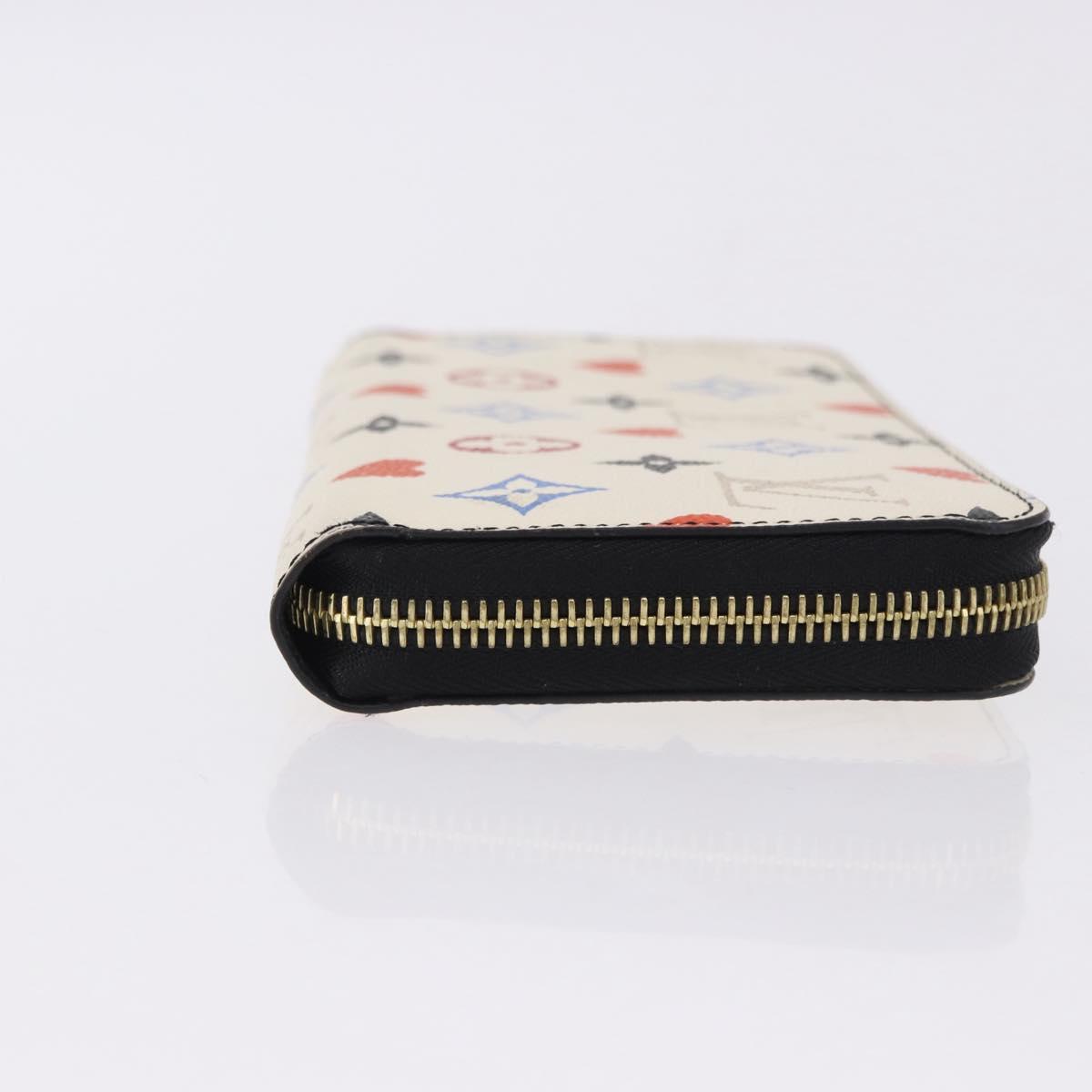 LOUIS VUITTON Monogram Game On Zippy Long Wallet White M57491 LV Auth 192943A - Jerrillo image 3
