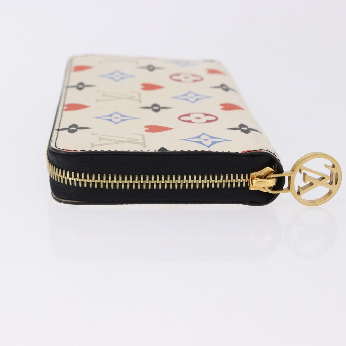 LOUIS VUITTON Monogram Game On Zippy Long Wallet White M57491 LV Auth 192943A - Jerrillo image 4