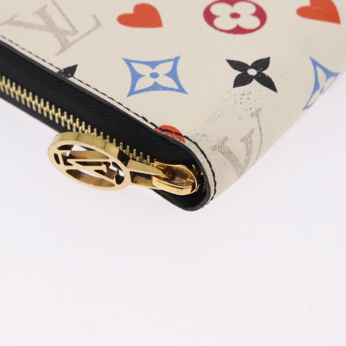 LOUIS VUITTON Monogram Game On Zippy Long Wallet White M57491 LV Auth 192943A - Jerrillo image 7