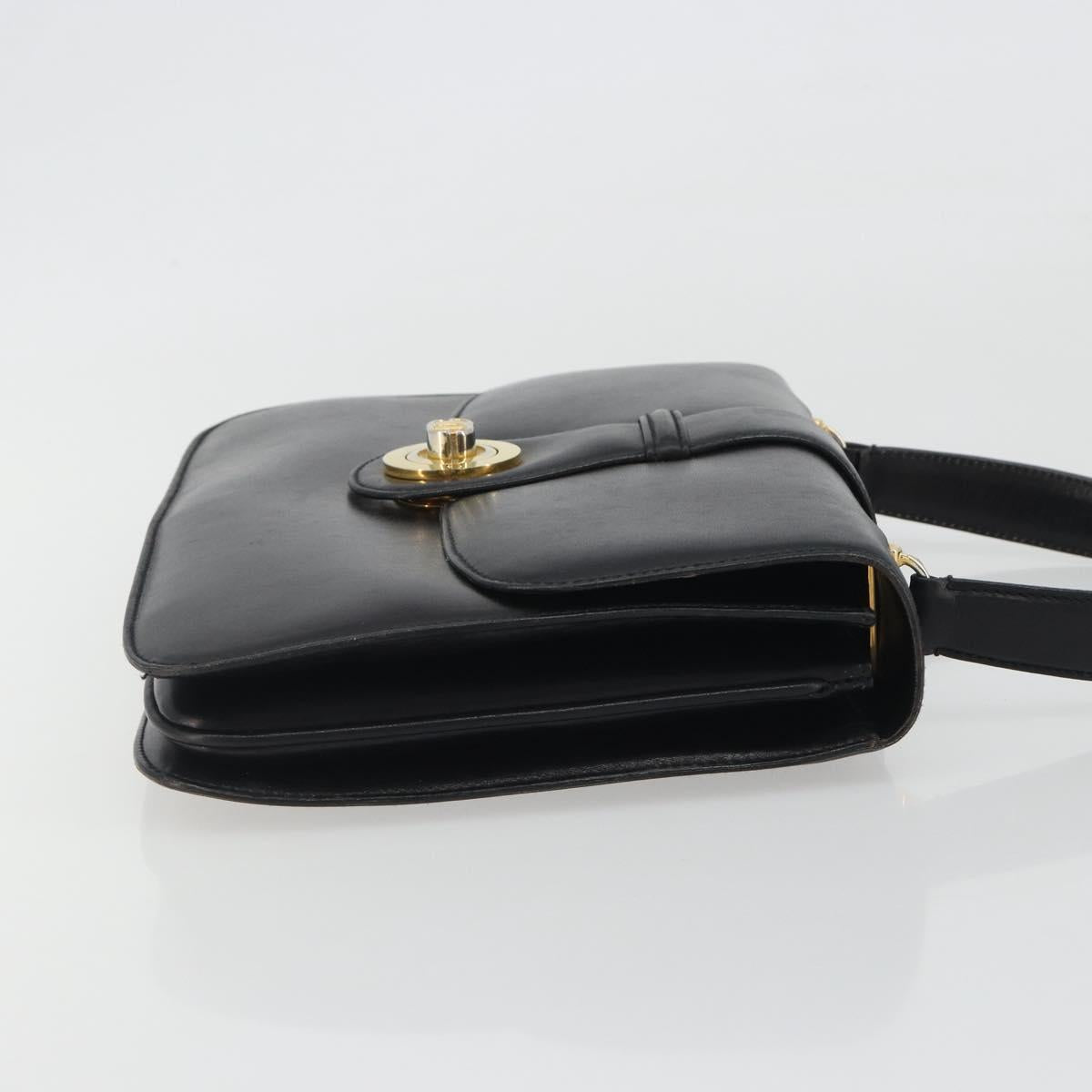 GUCCI Hand Bag Leather Black Gold 319795 Auth 192984A - Jerrillo image 3