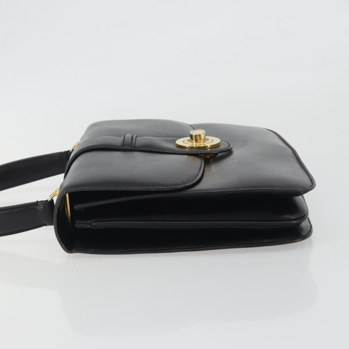 GUCCI Hand Bag Leather Black Gold 319795 Auth 192984A - Jerrillo image 4