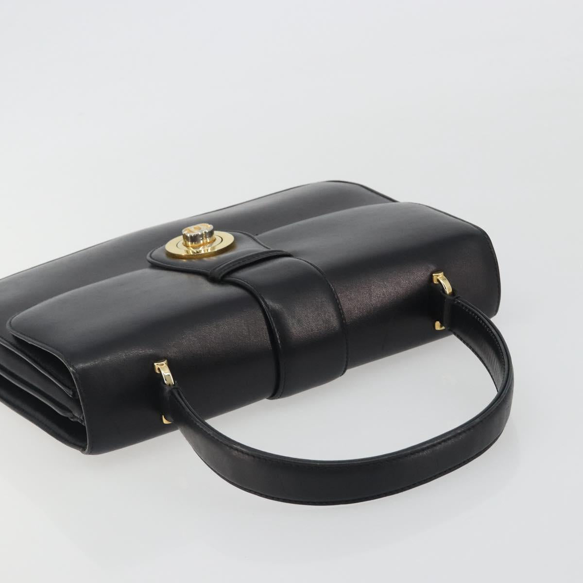 GUCCI Hand Bag Leather Black Gold 319795 Auth 192984A - Jerrillo image 6