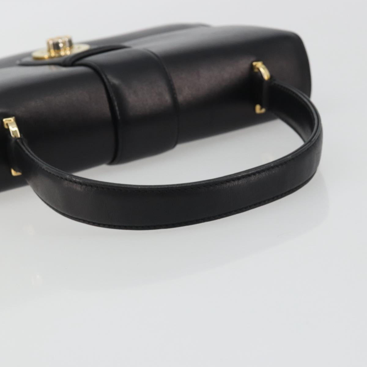 GUCCI Hand Bag Leather Black Gold 319795 Auth 192984A - Jerrillo image 7