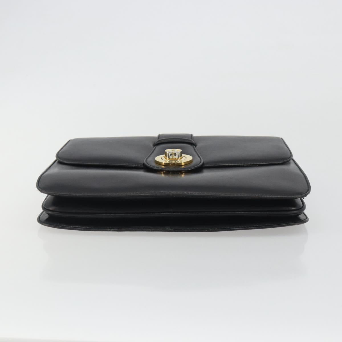 GUCCI Hand Bag Leather Black Gold 319795 Auth 192984A - Jerrillo image 5