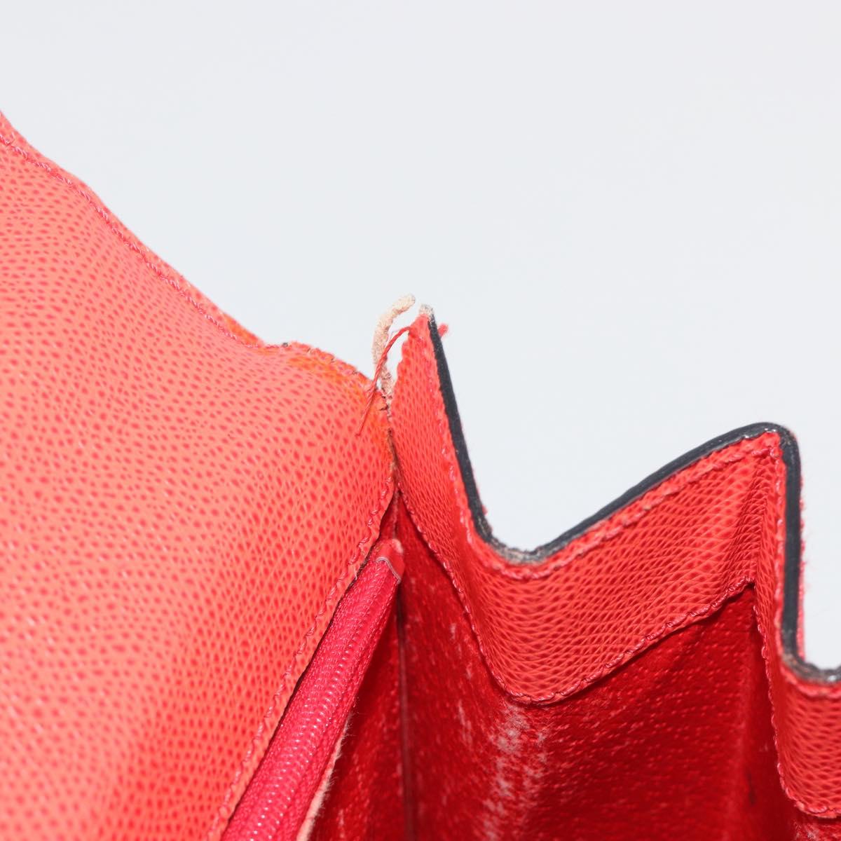 CELINE Hand Bag Leather 2way Red Gold Auth 192995 - Jerrillo image 10
