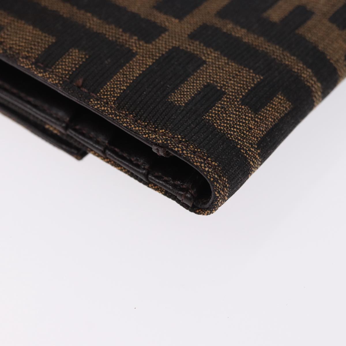 FENDI Zucca Canvas Mamma Baguette Wallet Black Brown Auth 193019V - Jerrillo image 10