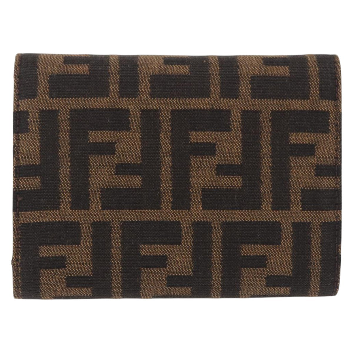 FENDI Zucca Canvas Mamma Baguette Wallet Black Brown Auth 193019V - Jerrillo image 3
