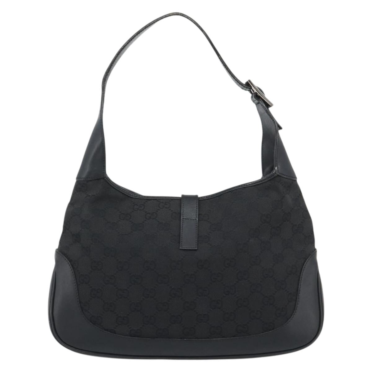 Borsa a tracolla Gucci GG Canvas Jackie nera e argento 204990 Autentica 193049V - Jerrillo image 3