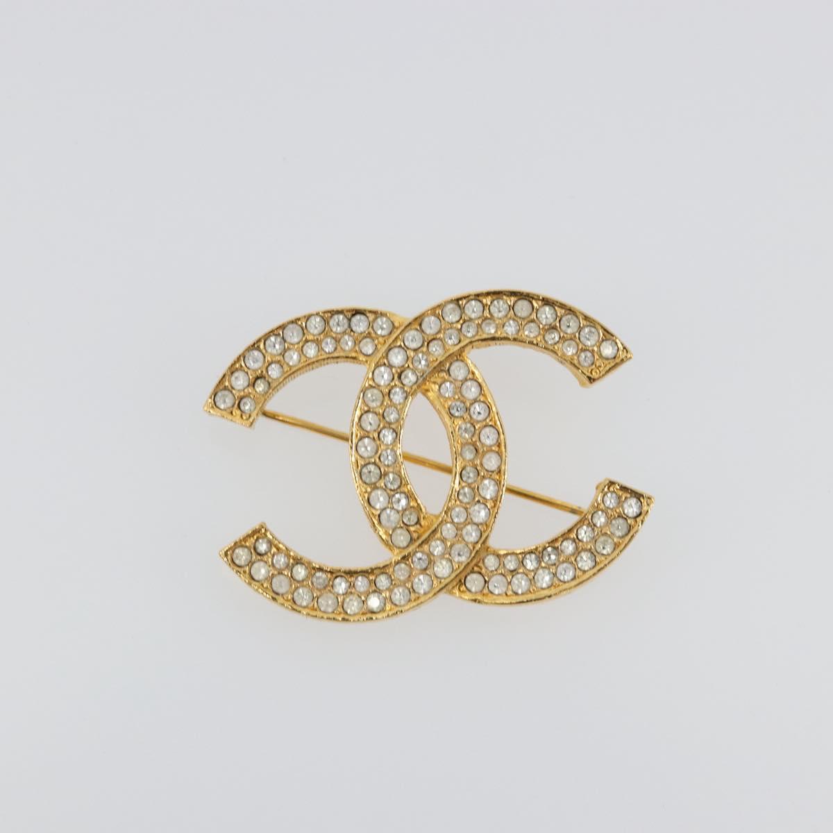 CHANEL COCO Mark Brooch metal Gold Tone CC Auth 193163V - Jerrillo image 2