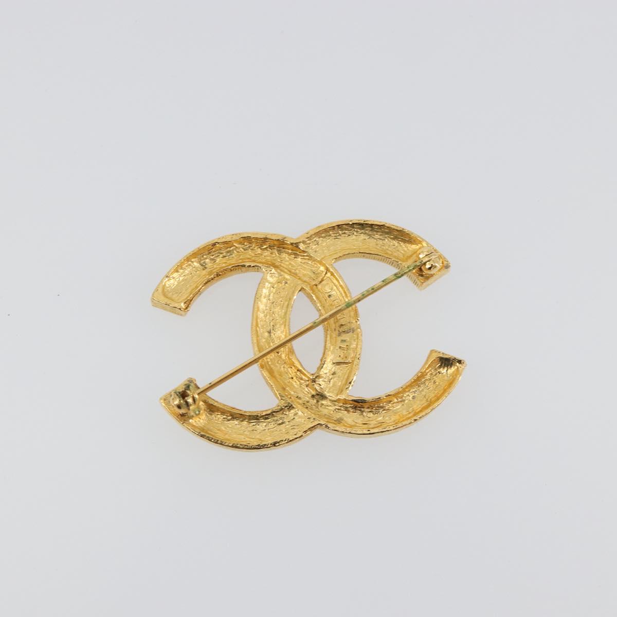 CHANEL COCO Mark Brooch metal Gold Tone CC Auth 193163V - Jerrillo image 3