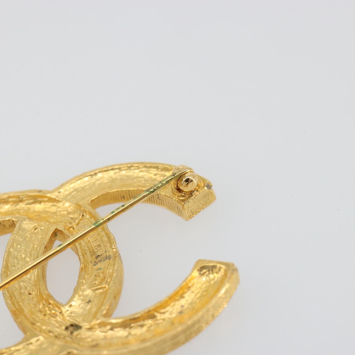 CHANEL COCO Mark Brooch metal Gold Tone CC Auth 193163V - Jerrillo image 5