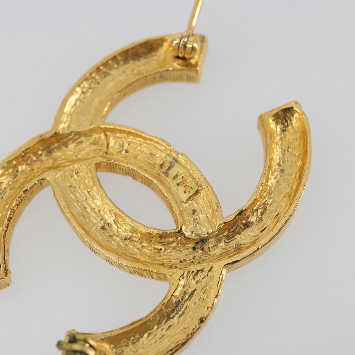 CHANEL COCO Mark Brooch metal Gold Tone CC Auth 193163V - Jerrillo image 8