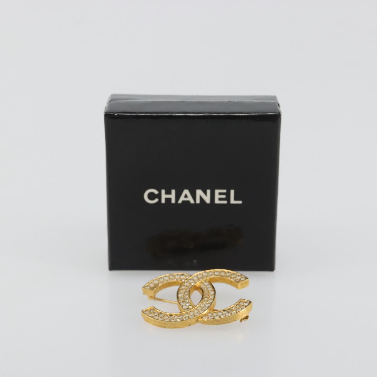 CHANEL COCO Mark Brooch metal Gold Tone CC Auth 193163V - Jerrillo image 9