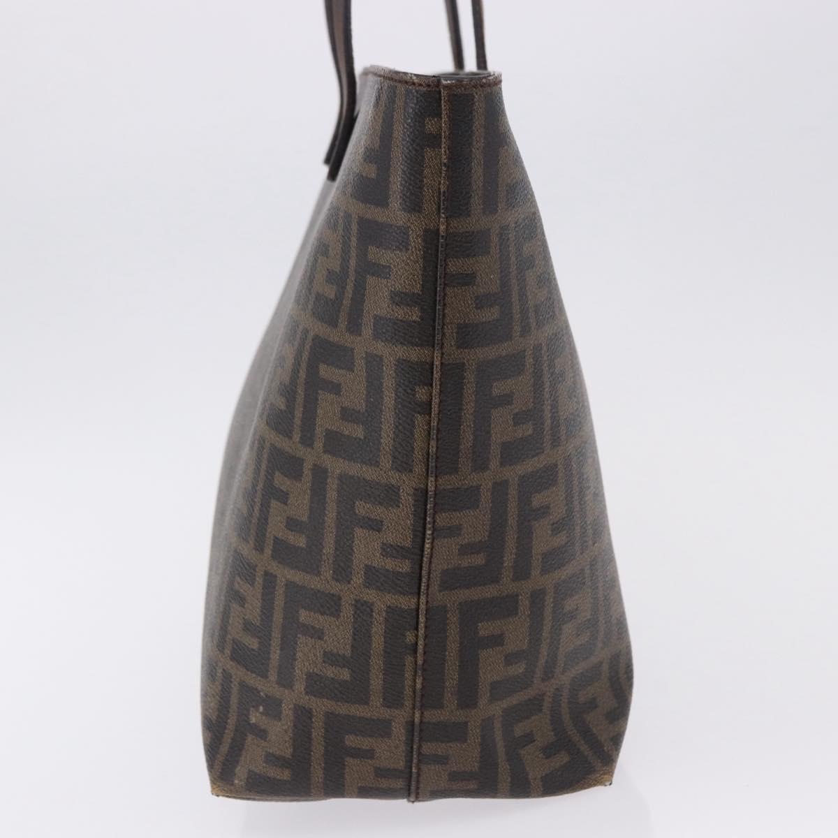 Borsa tote FENDI Zucca in tela PVC marrone e nera, autentica 193498 - Jerrillo image 4