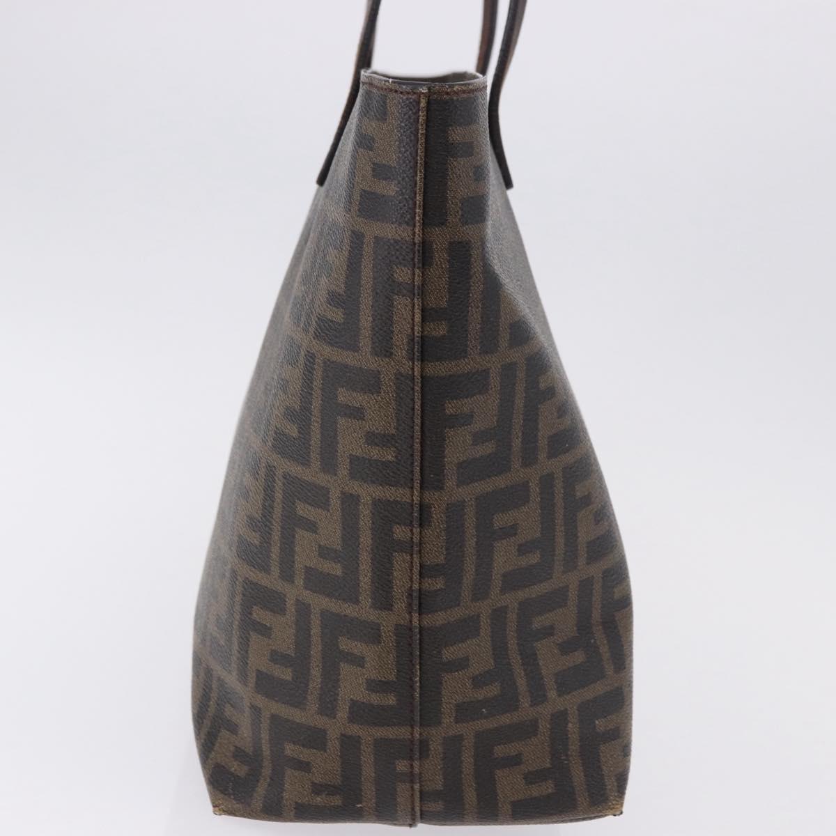 Borsa tote FENDI Zucca in tela PVC marrone e nera, autentica 193498 - Jerrillo image 5
