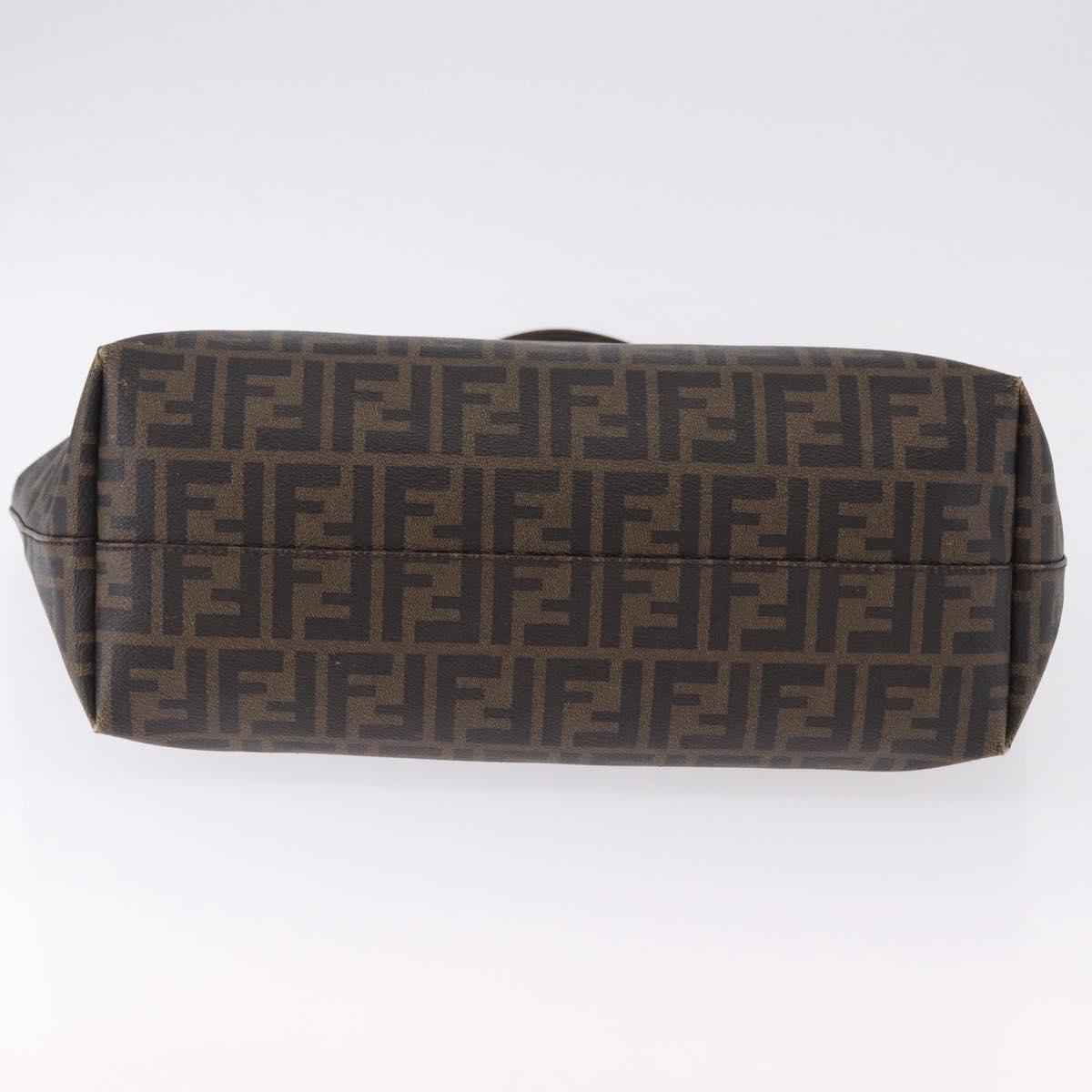 Borsa tote FENDI Zucca in tela PVC marrone e nera, autentica 193498 - Jerrillo image 9