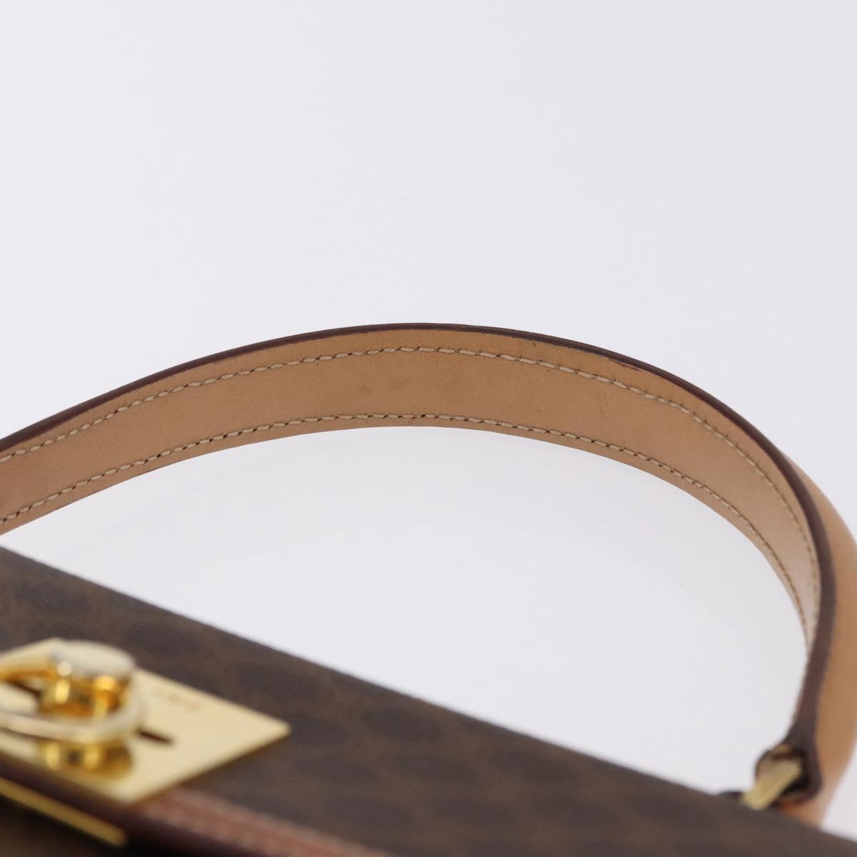 CELINE Macadam Canvas Hand Bag PVC Leather Brown Gold Auth 193508A - Jerrillo image 8