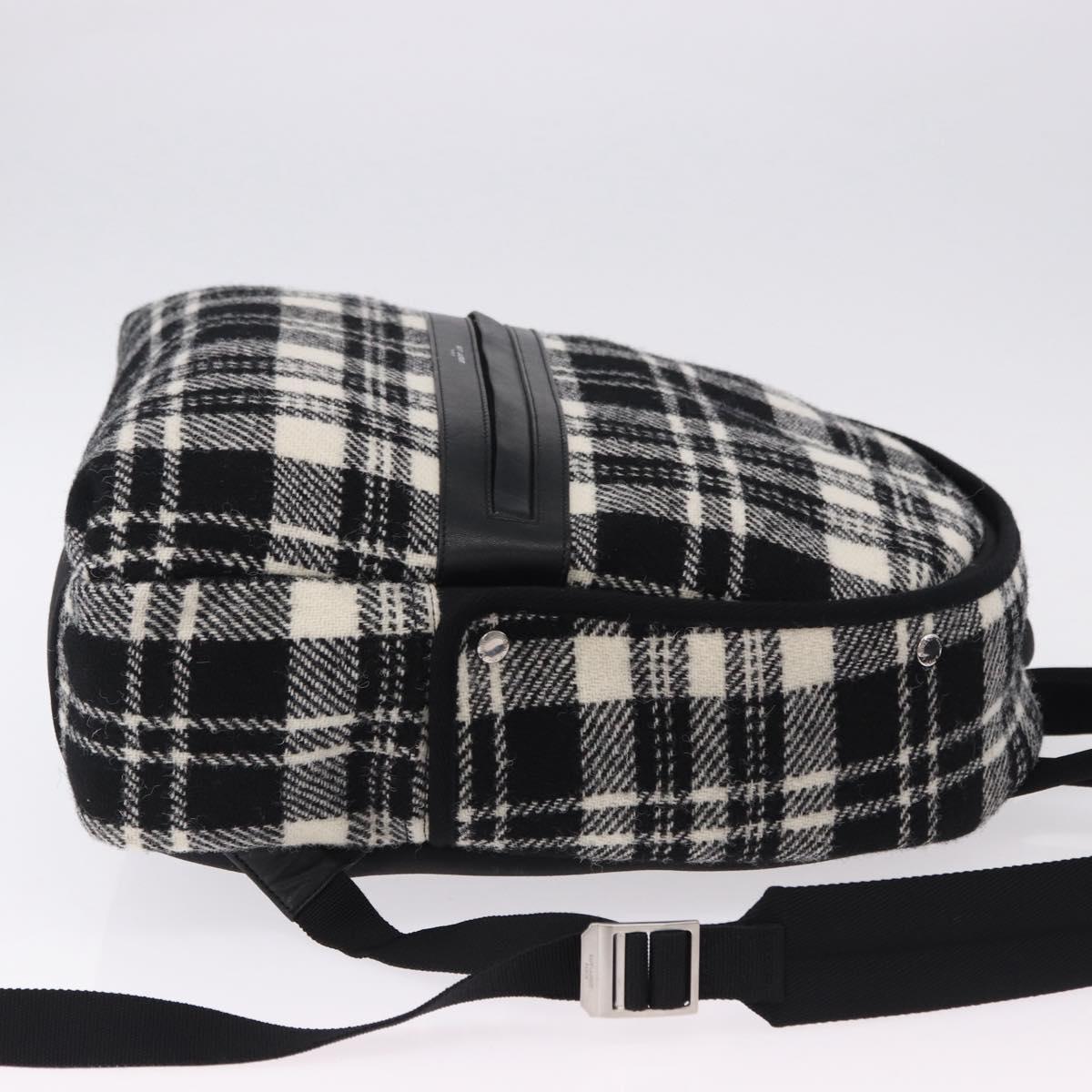 SAINT LAURENT Backpack Wool Black Silver Auth 193512V - Jerrillo image 3