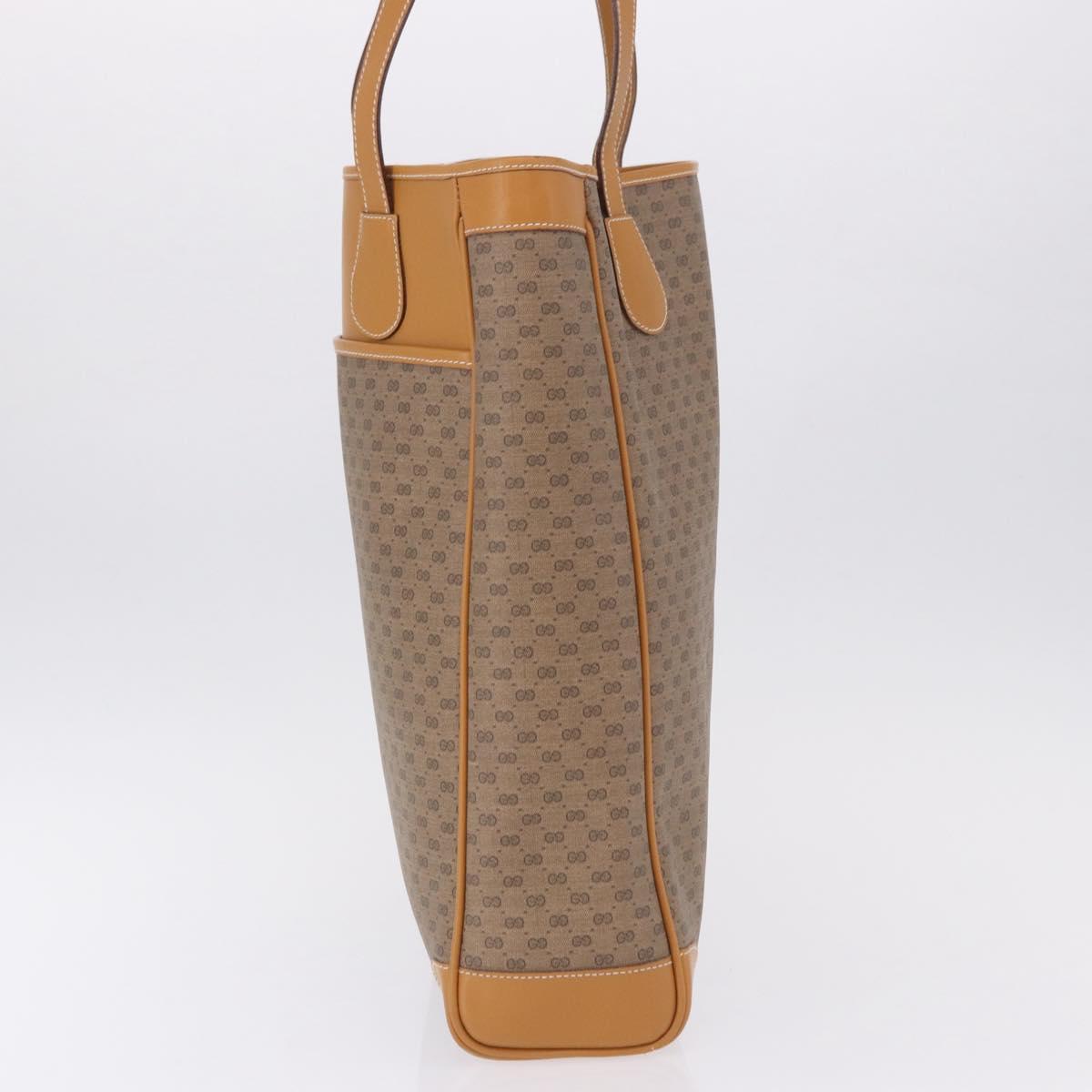 GUCCI Micro GG Supreme Tote Bag PVC Beige Gold Auth 193519 - Jerrillo image 4