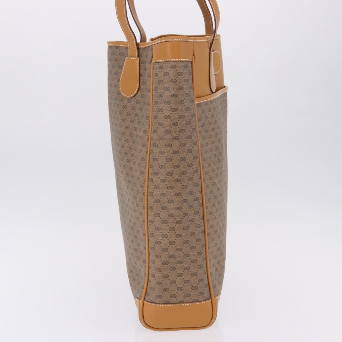 GUCCI Micro GG Supreme Tote Bag PVC Beige Gold Auth 193519 - Jerrillo image 5