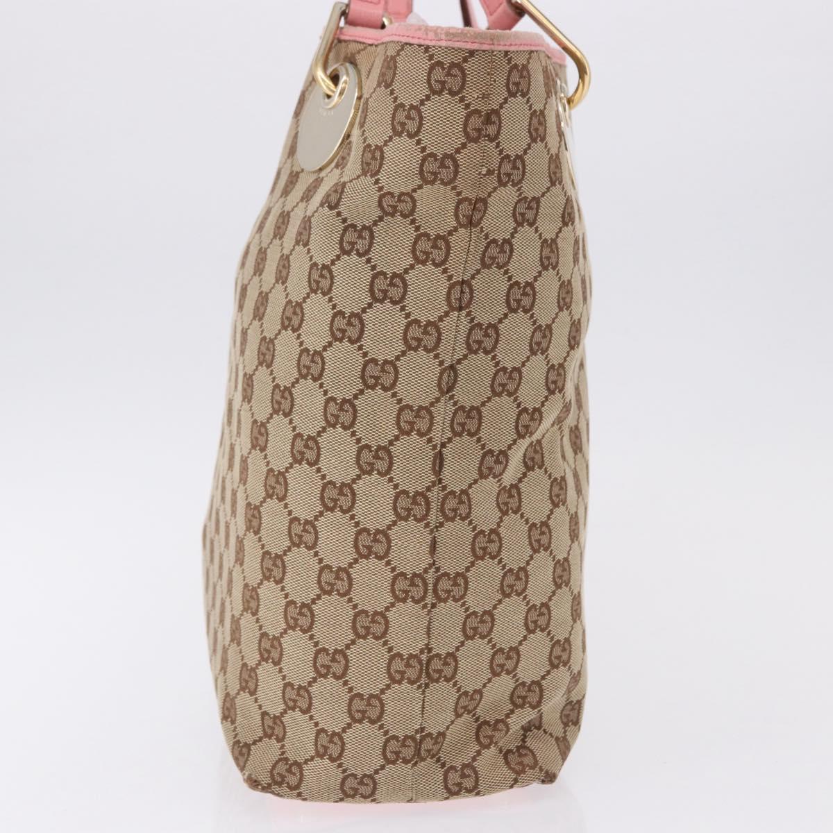 GUCCI GG Canvas Tote Bag Beige Gold 120836 Auth 193531 - Jerrillo image 3