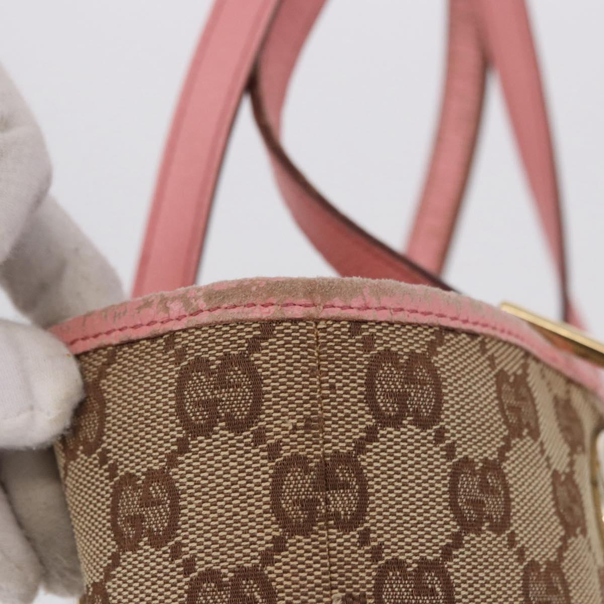 GUCCI GG Canvas Tote Bag Beige Gold 120836 Auth 193531 - Jerrillo image 4