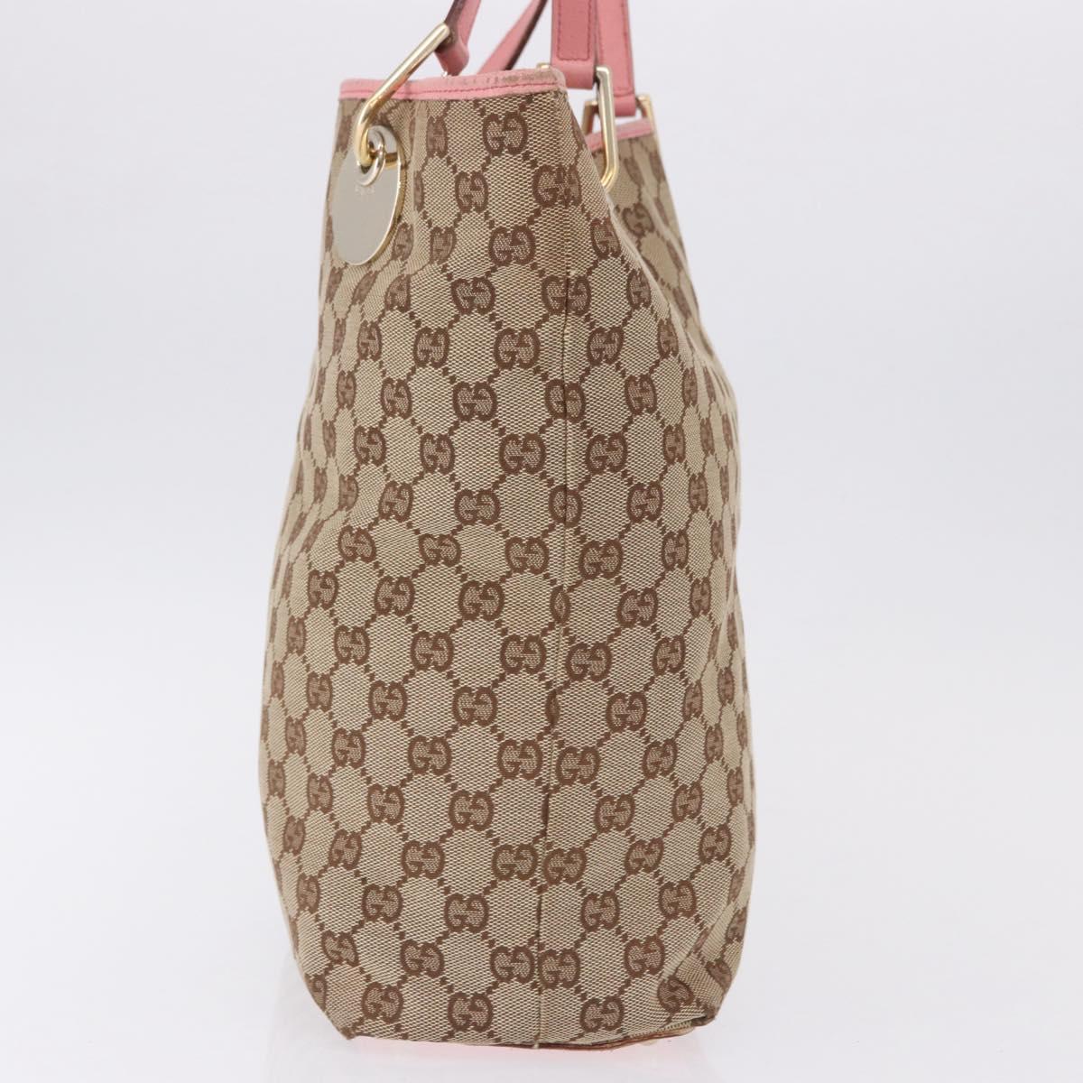 GUCCI GG Canvas Tote Bag Beige Gold 120836 Auth 193531 - Jerrillo image 5