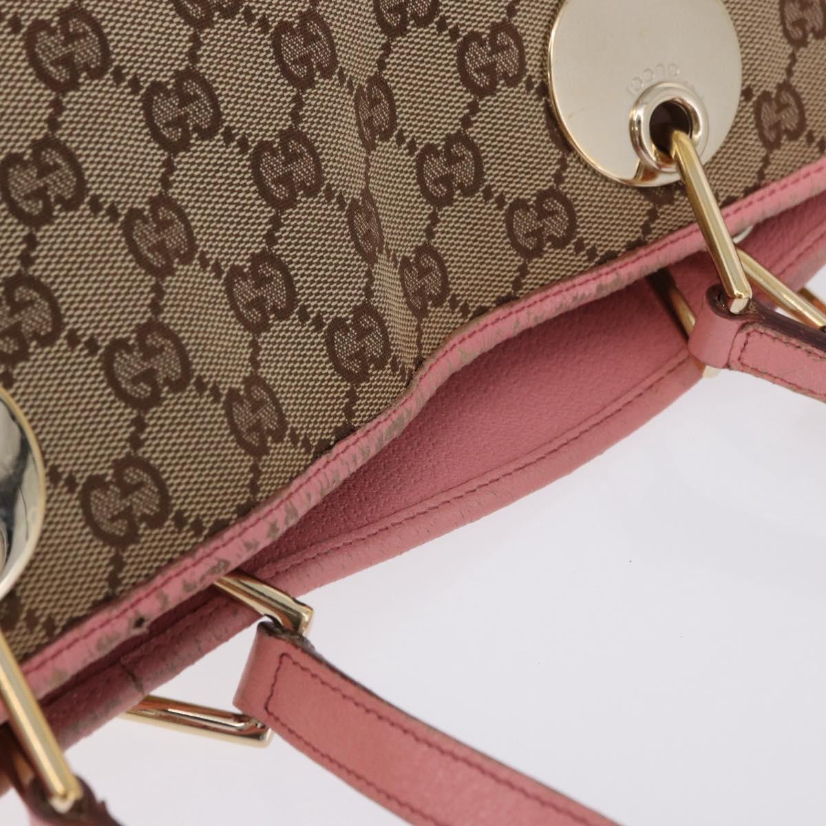 GUCCI GG Canvas Tote Bag Beige Gold 120836 Auth 193531 - Jerrillo image 8