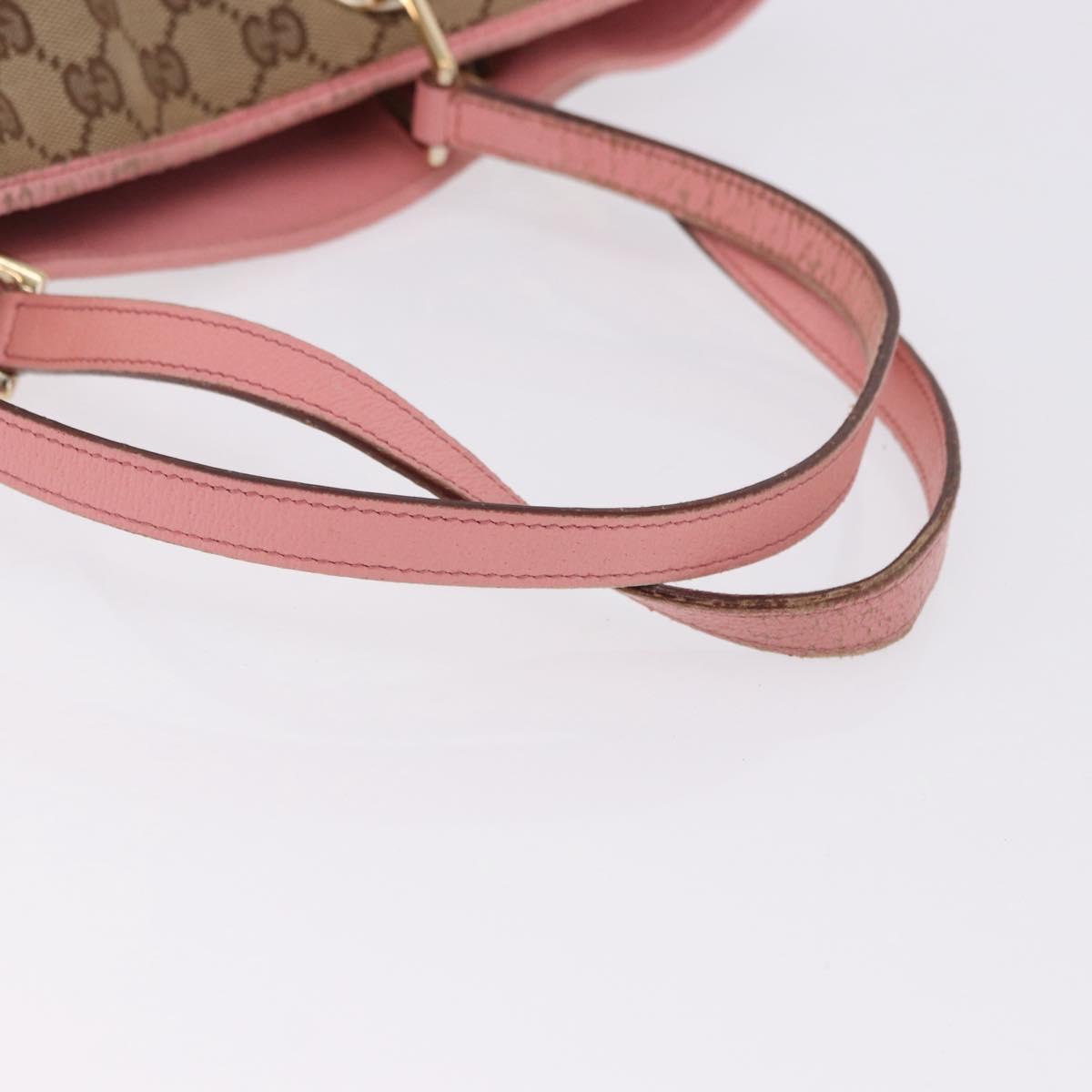 GUCCI GG Canvas Tote Bag Beige Gold 120836 Auth 193531 - Jerrillo image 9