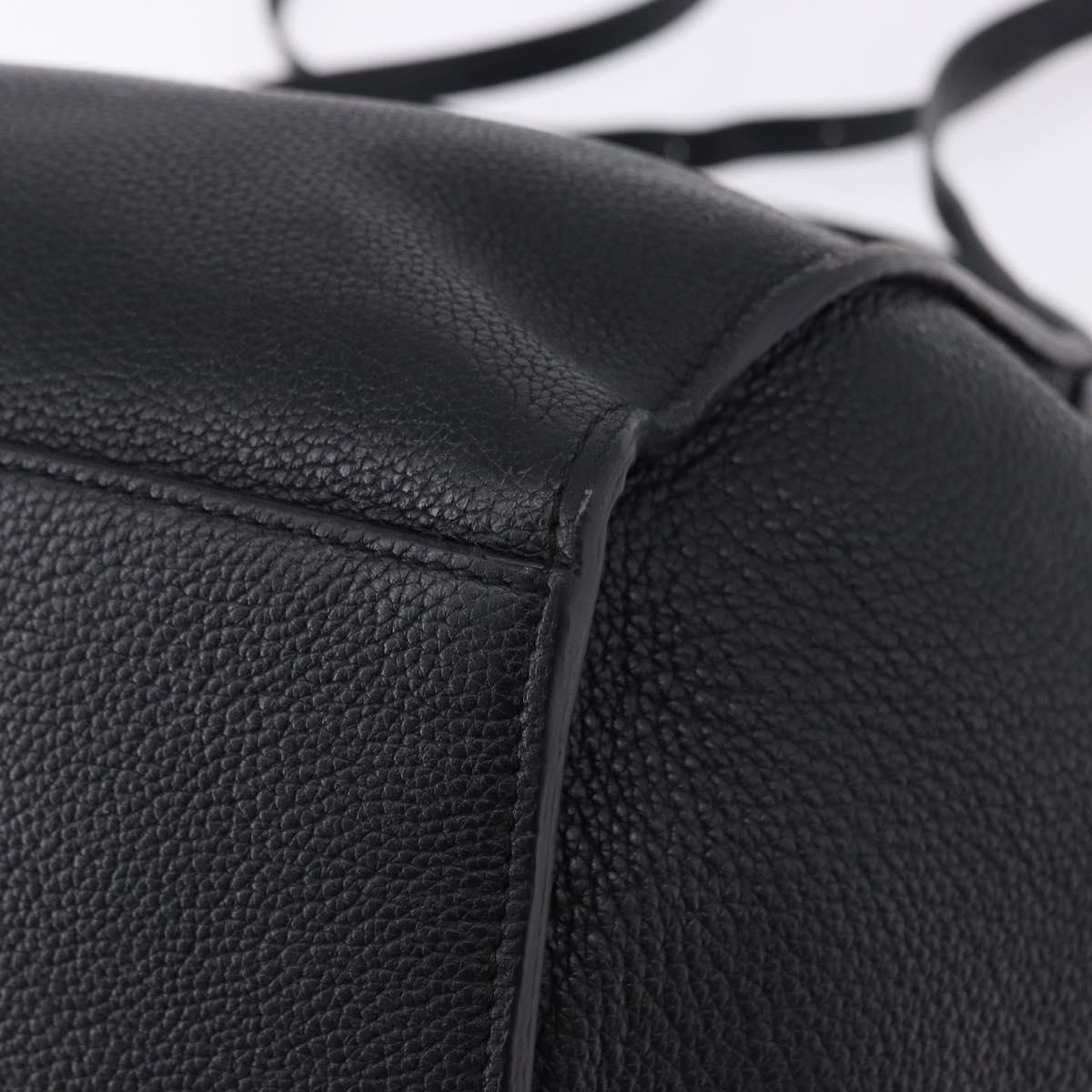 CELINE Big Bag Small Leather 2way Black Silver Auth 193536V - Jerrillo image 10