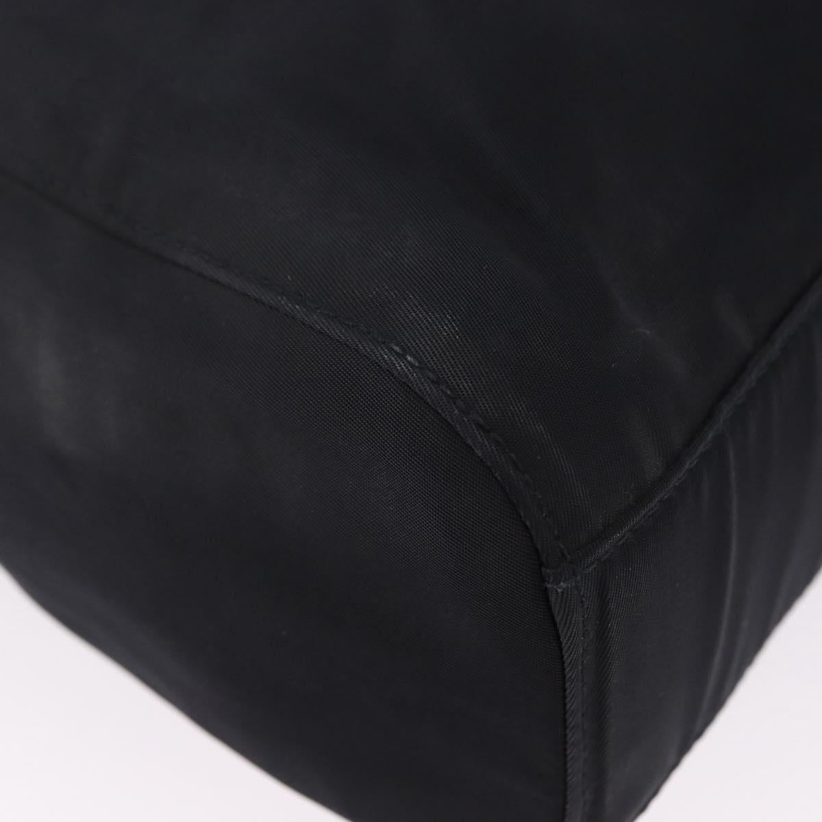 PRADA Chain Shoulder Tote Bag Nylon Black Gold Auth 193554 - Jerrillo image 10