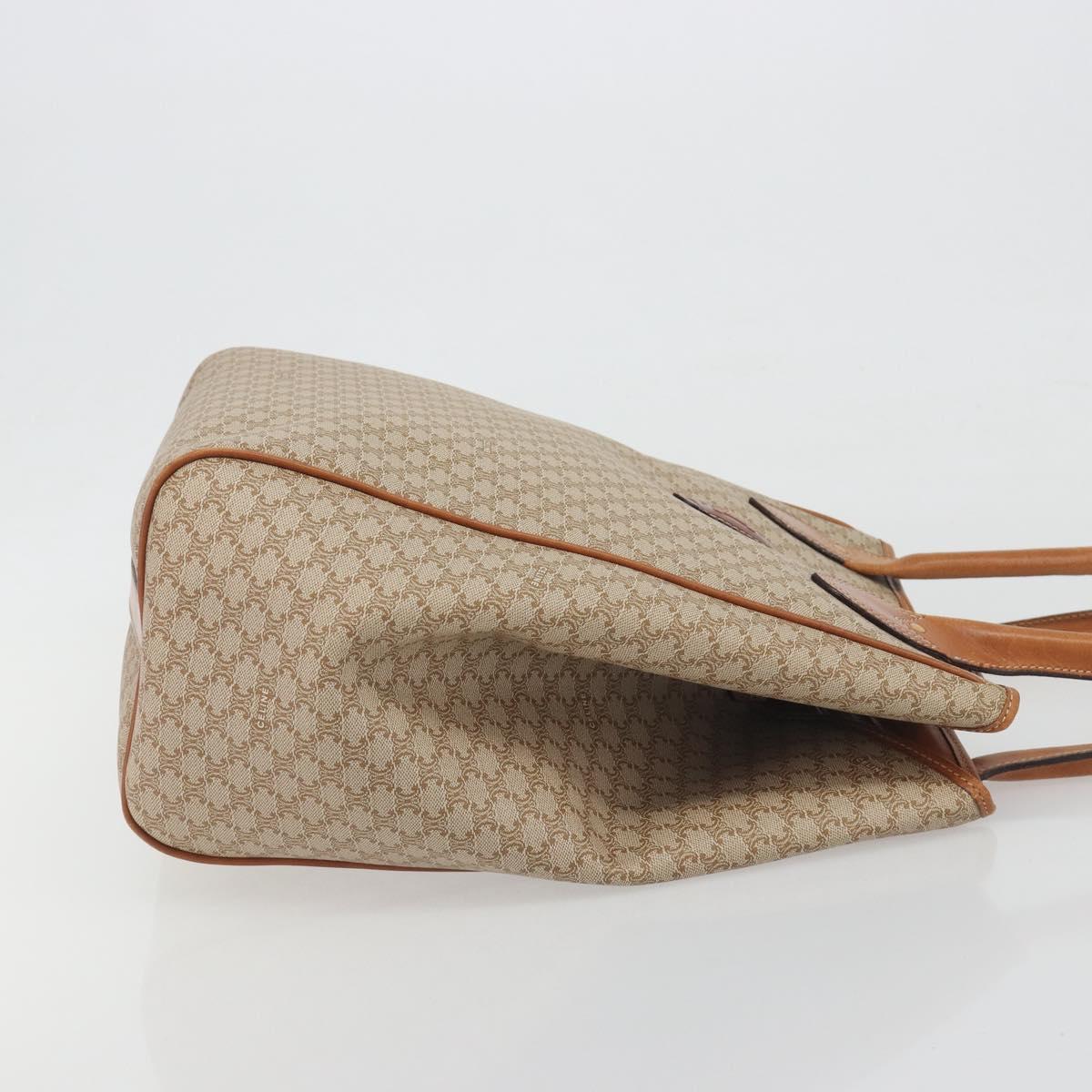 CELINE Macadam Canvas Tote Bag PVC Beige Gold Auth 193577 - Jerrillo image 4