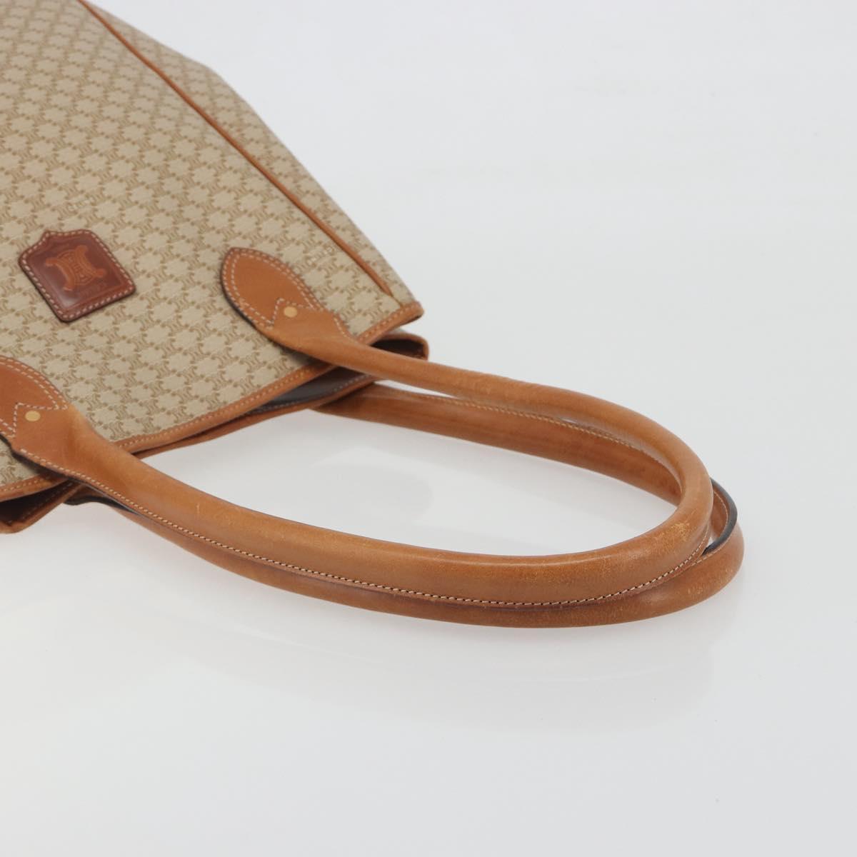 CELINE Macadam Canvas Tote Bag PVC Beige Gold Auth 193577 - Jerrillo image 7