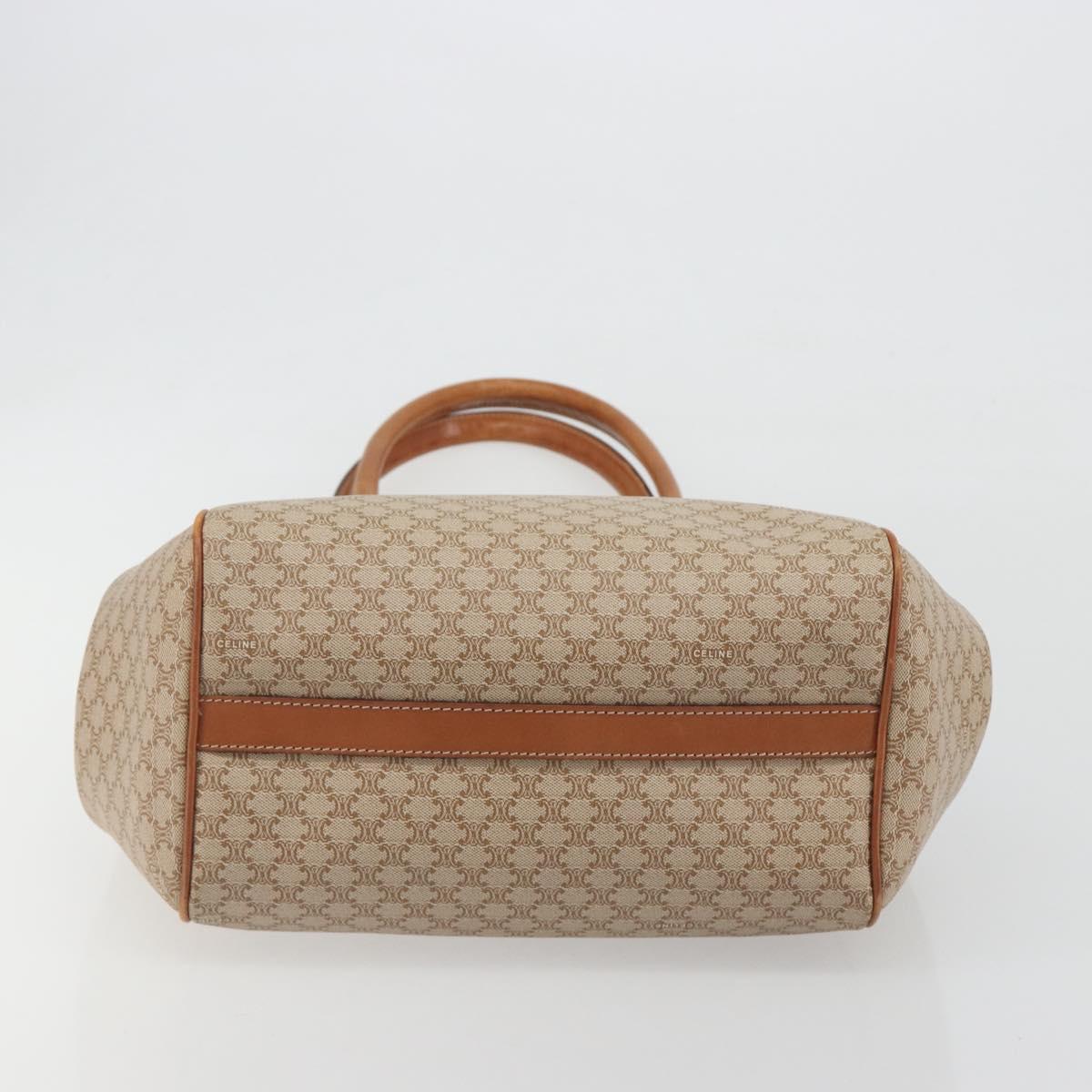 CELINE Macadam Canvas Tote Bag PVC Beige Gold Auth 193577 - Jerrillo image 9