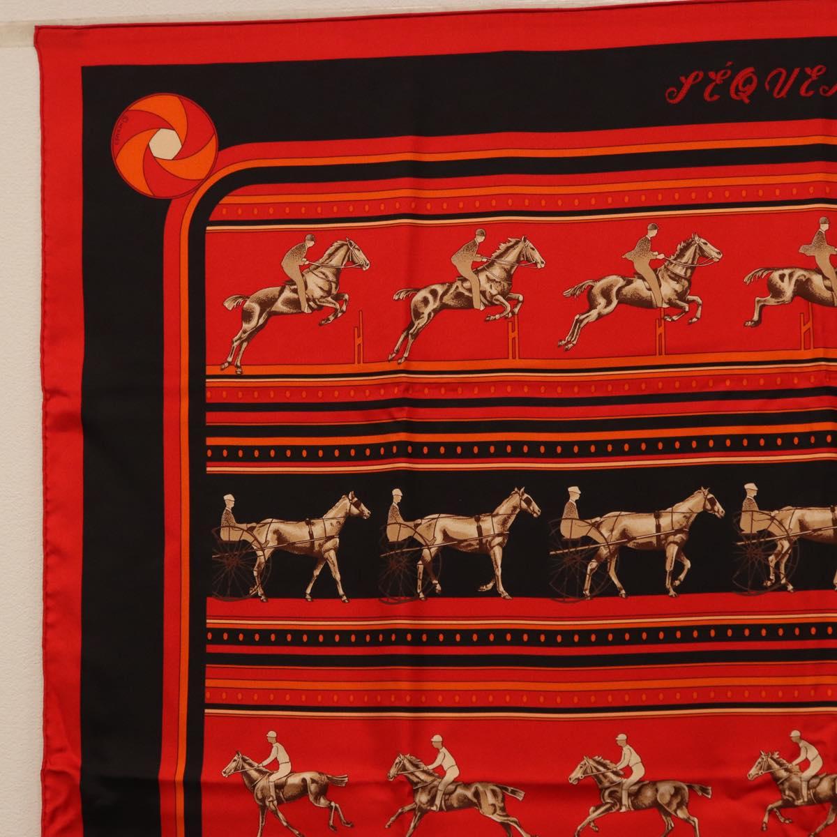 HERMES Carre 90 Scarf Silk Red Auth 193600M - Jerrillo image 2