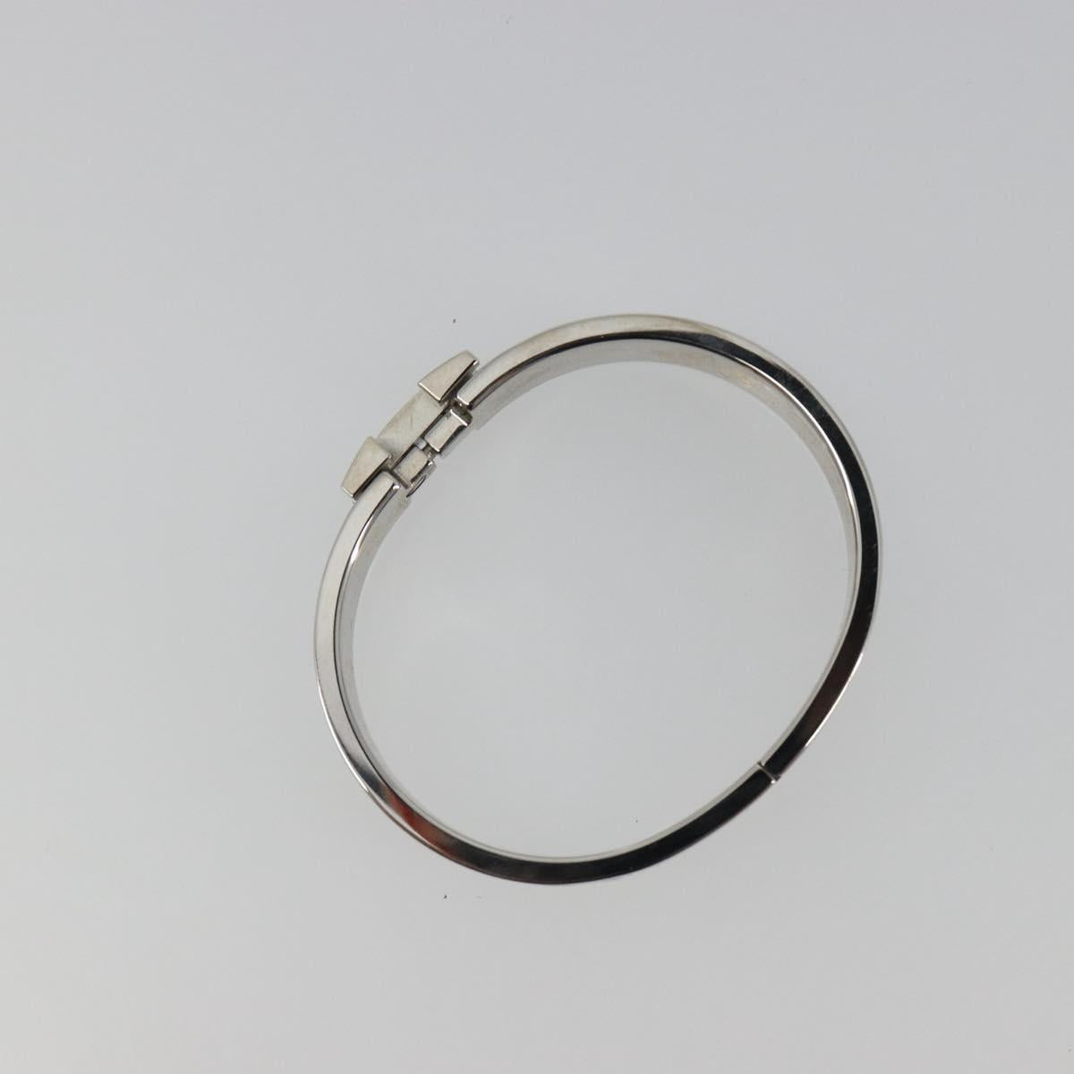 HERMES Click H Bracelet metal White Auth 193604M - Jerrillo image 10