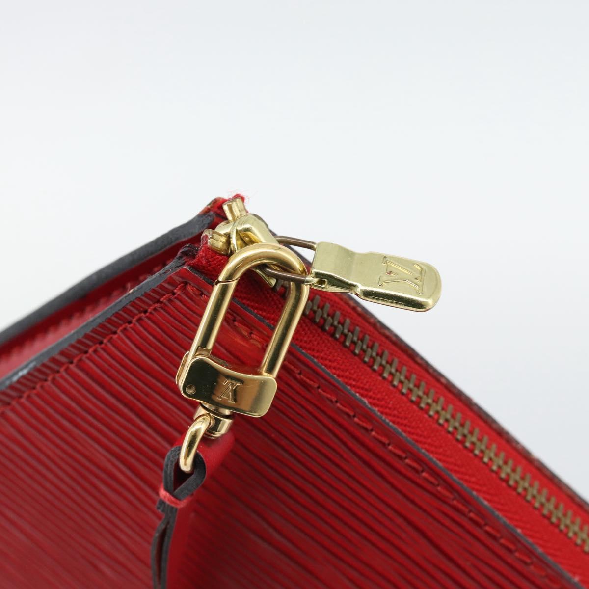 LOUIS VUITTON Epi Pochette Accessoires Pouch Red M52947 LV Auth 193867 - Jerrillo image 10
