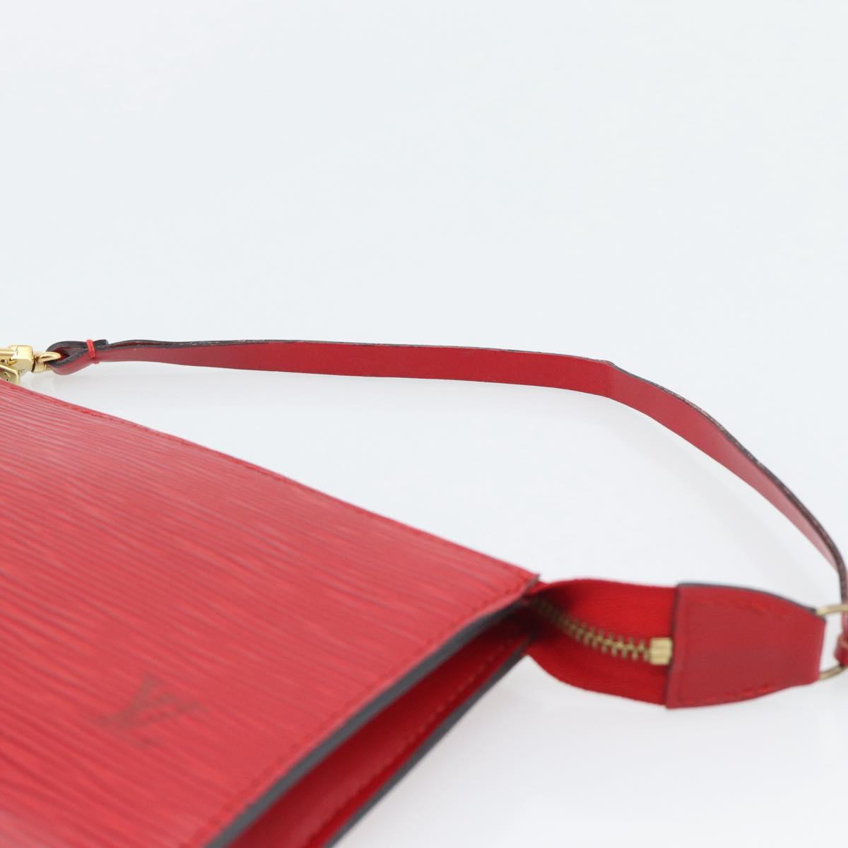 LOUIS VUITTON Epi Pochette Accessoires Pouch Red M52947 LV Auth 193867 - Jerrillo image 8