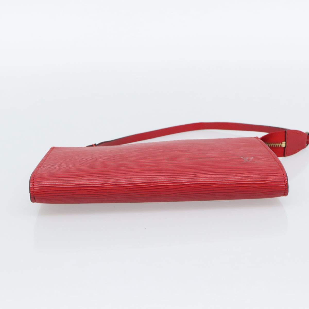 LOUIS VUITTON Epi Pochette Accessoires Pouch Red M52947 LV Auth 193867 - Jerrillo image 5