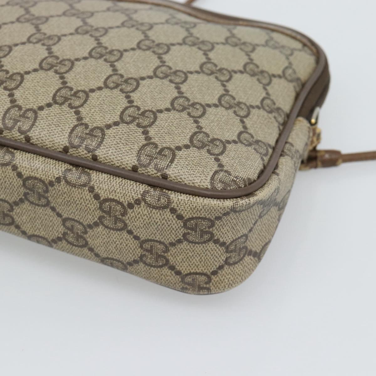 GUCCI GG Supreme Shoulder Bag PVC Beige Gold 40 02 068 Auth 193870 - Jerrillo image 10