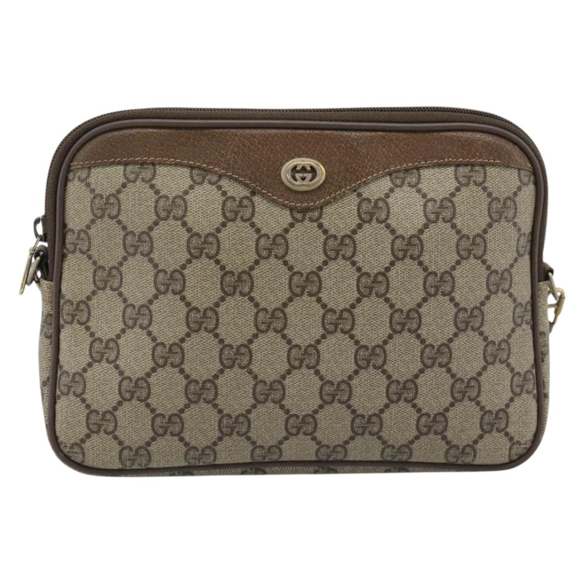 GUCCI GG Supreme Shoulder Bag PVC Beige Gold 40 02 068 Auth 193870 - Jerrillo image 2