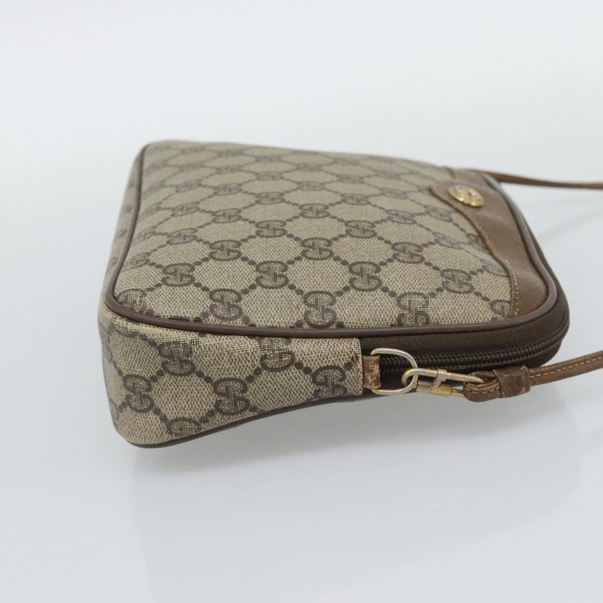 GUCCI GG Supreme Shoulder Bag PVC Beige Gold 40 02 068 Auth 193870 - Jerrillo image 5
