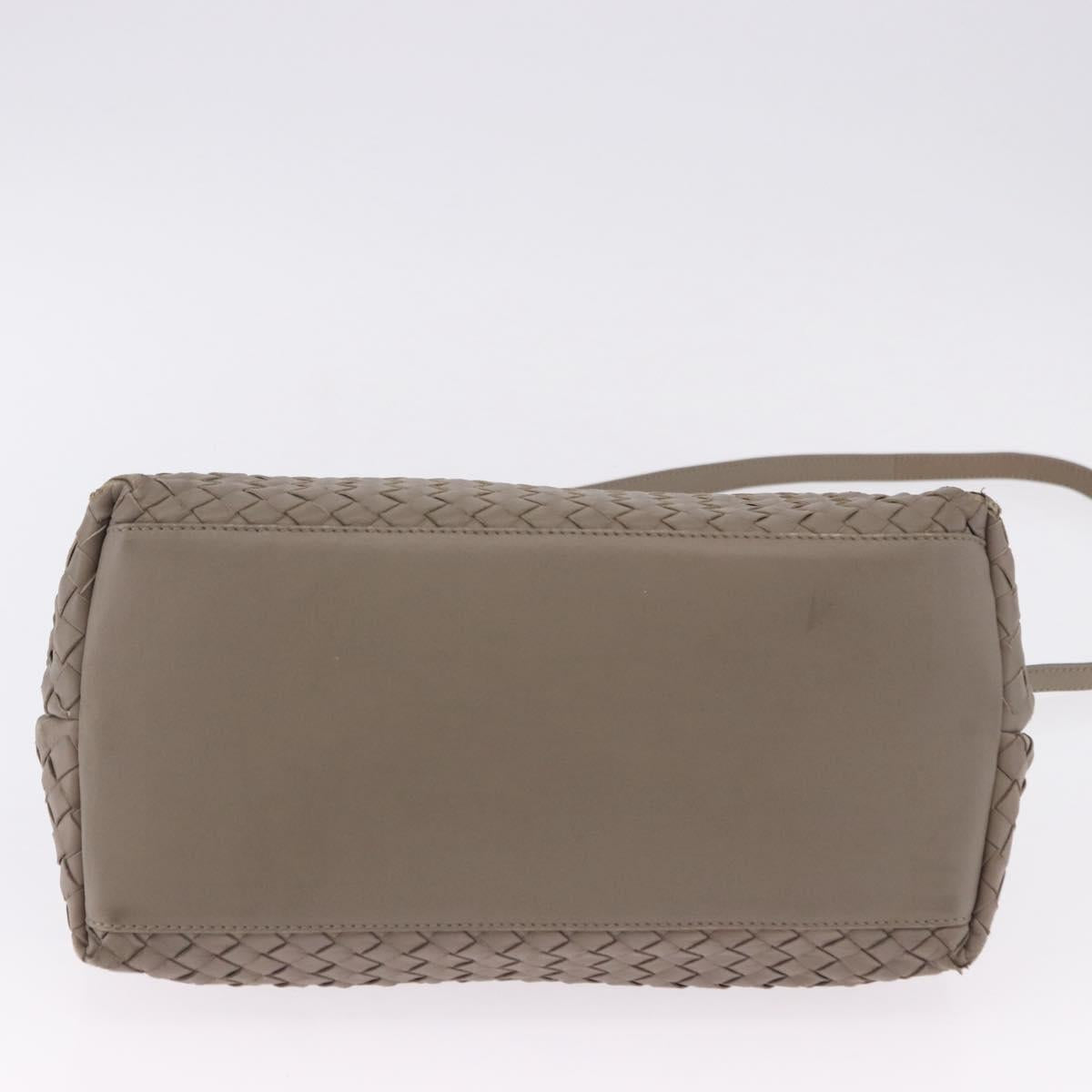 BOTTEGA VENETA INTRECCIATO Hand Bag Leather 2way Gray Auth 193957 - Jerrillo image 5
