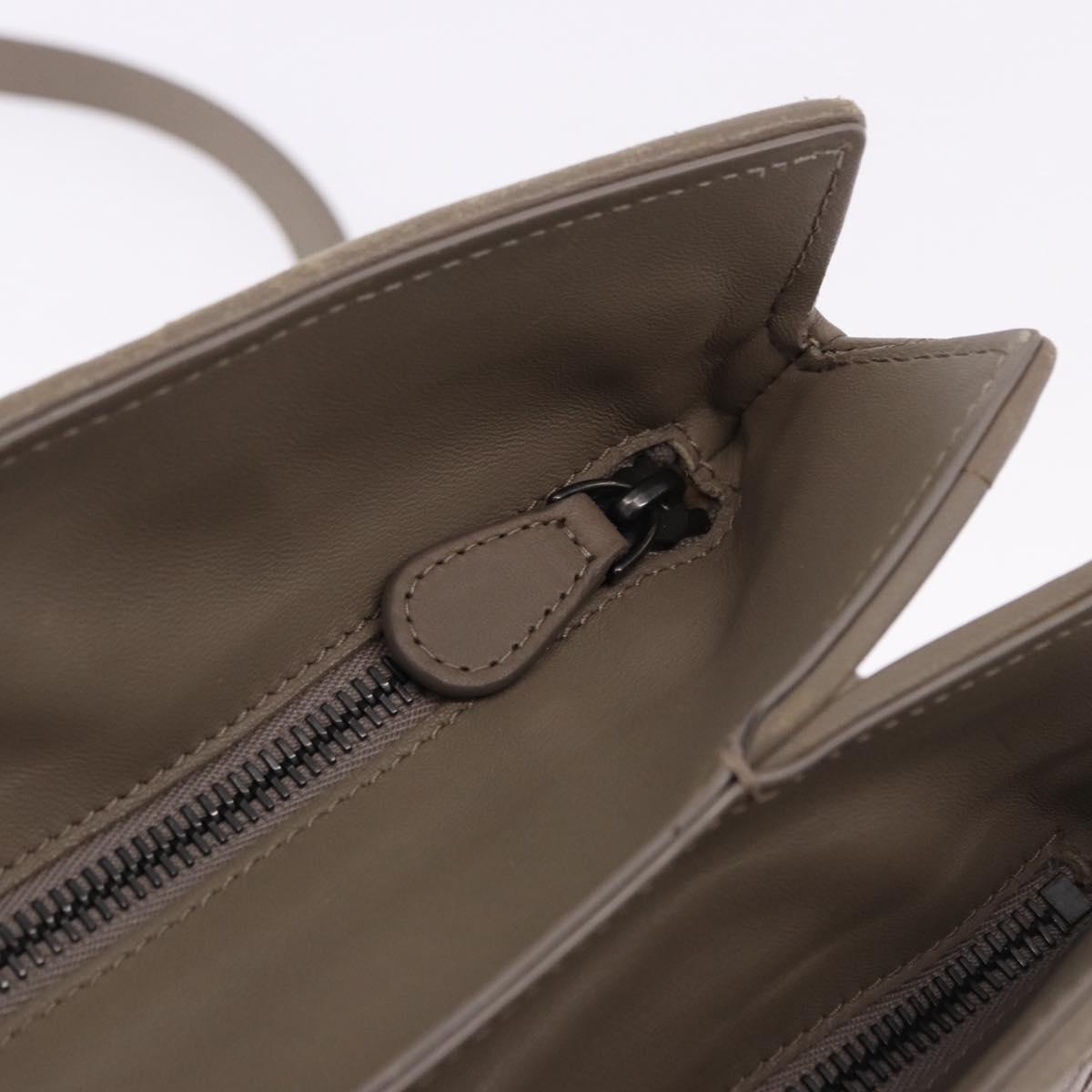 BOTTEGA VENETA INTRECCIATO Hand Bag Leather 2way Gray Auth 193957 - Jerrillo image 10