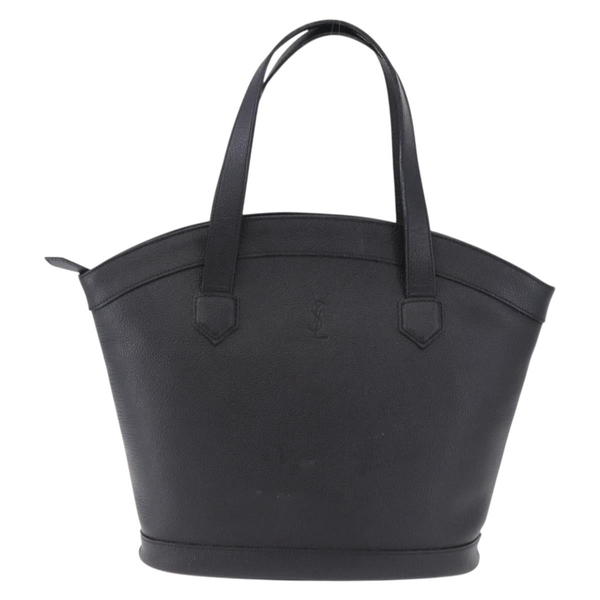 SAINT LAURENT Hand Bag Leather Black Auth 194110 - Jerrillo image 2