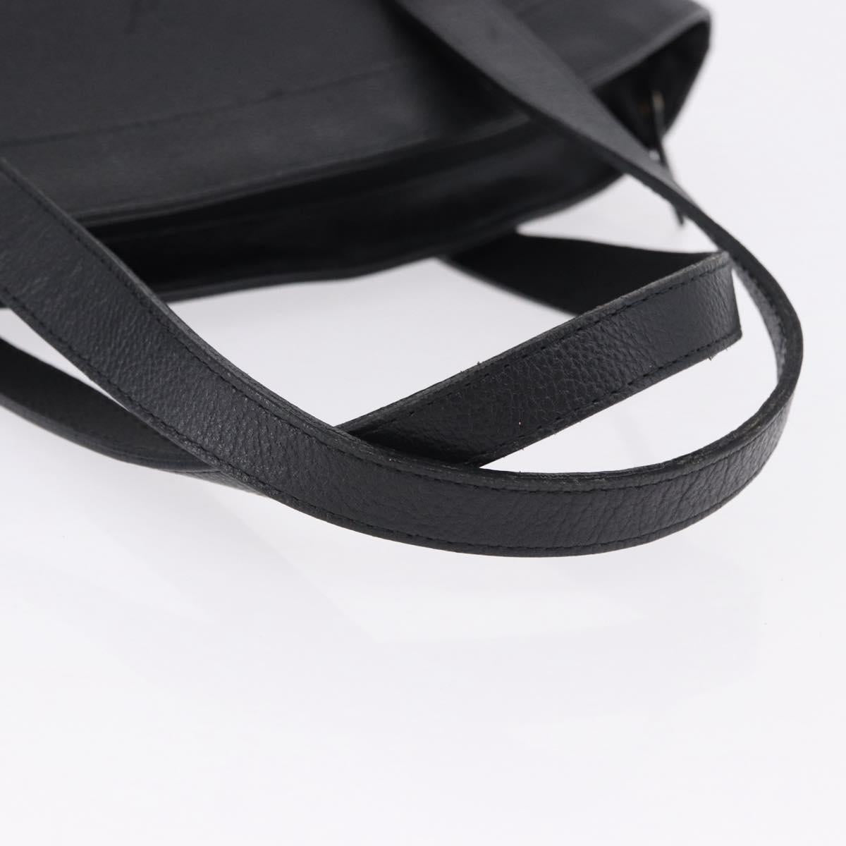 SAINT LAURENT Hand Bag Leather Black Auth 194110 - Jerrillo image 6