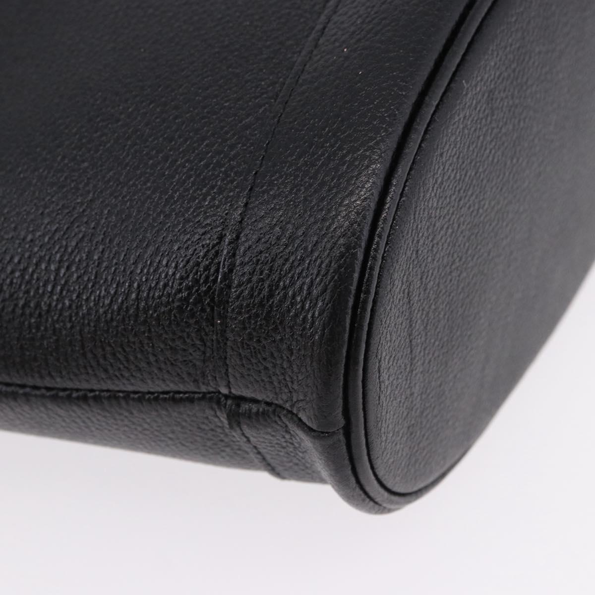 SAINT LAURENT Hand Bag Leather Black Auth 194110 - Jerrillo image 9